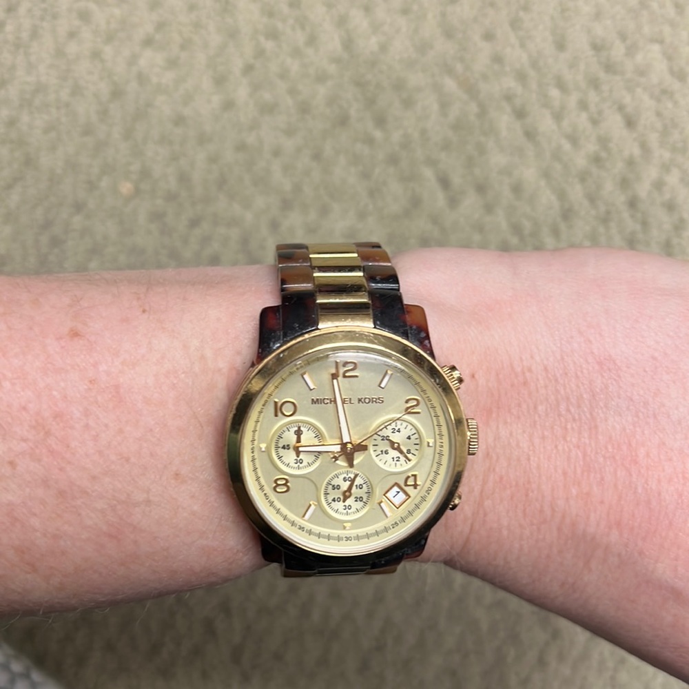 Gold and Tortoise Michael Kors watch